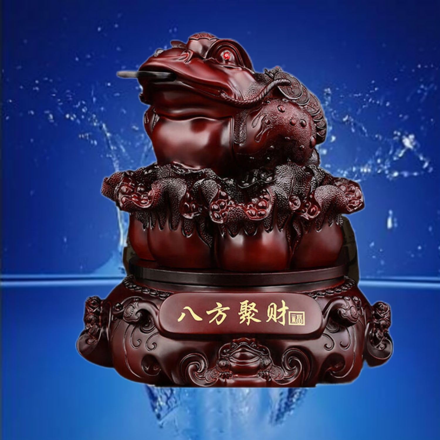 Amazon.com: Piegricdiat 八方招财大号招财金蟾,Desk Decorations